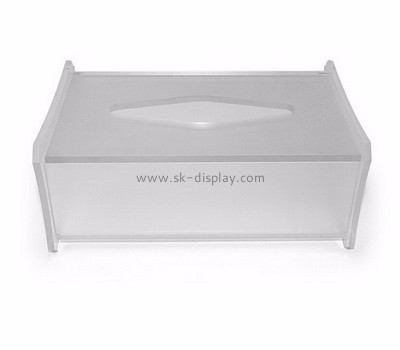 Acrylic display manufacturer custom plexiglass house tissue box DBS-572