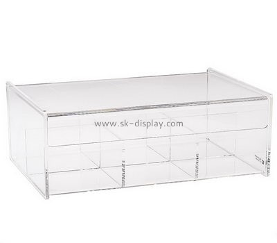 Acrylic plastic manufacturers custom acrylic organizers compartment storage box DBS-573