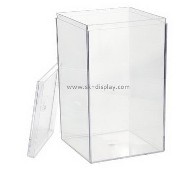 Perspex manufacturers custom large clear acrylic storage boxes DBS-575