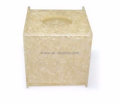 Acrylic box supplier custom plexiglass bathroom tissue box DBS-630