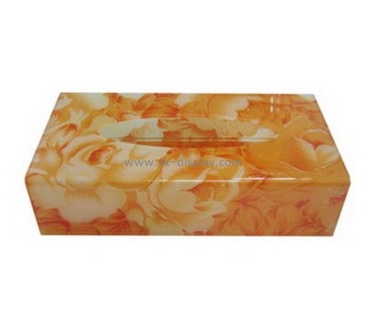 Display box manufacturer custom acrylic cool tissue box DBS-640