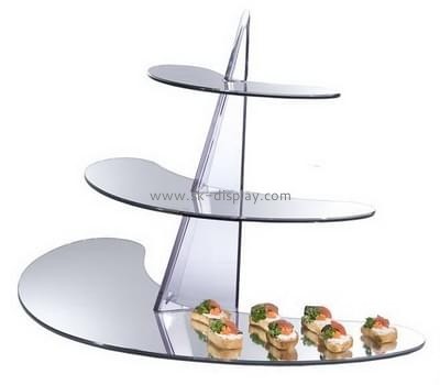 Display stand manufacturers custom acrylic 3 tier cake stand FD-096