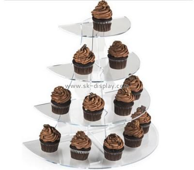 Plexiglass company custom acrylic large cupcake stand FD-101