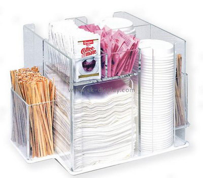 Lucite manufacturer custom acrylic clear storage organizer FD-145