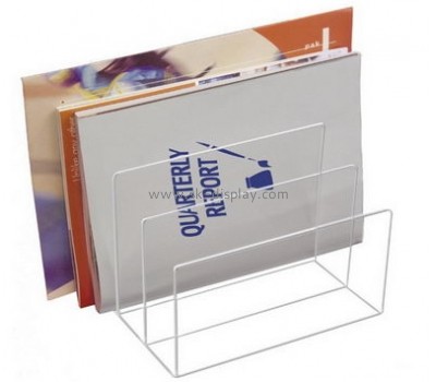 Customized acrylic clear magazine holder BD-076