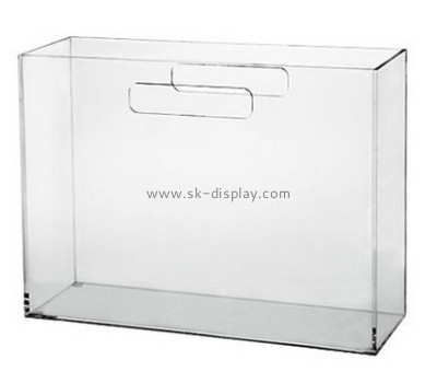 Customized clear acrylic magazine holder BD-081