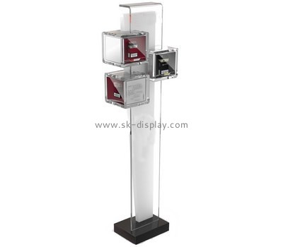 Customized plexiglass trade show brochure stands BD-128