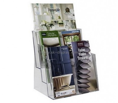 Customized clear acrylic brochure stands BD-150
