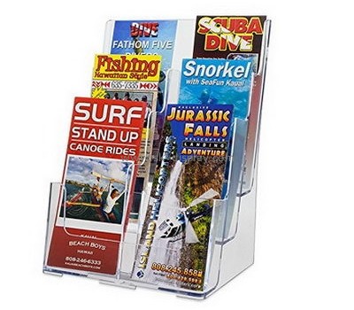 Customized clear plastic literature holder BD-152