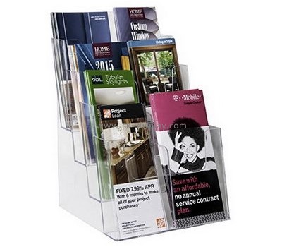 Customized clear acrylic pamphlet display racks BD-174