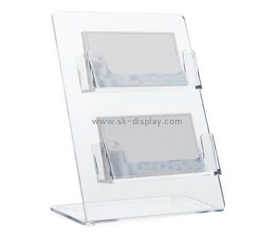 Customized clear acrylic business card holder BD-203