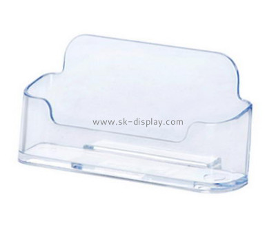 Customized clear acrylic business card organizer BD-205