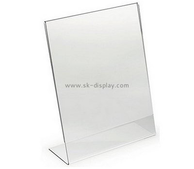 Customized clear acrylic sign holders 8.5 x 11 BD-219