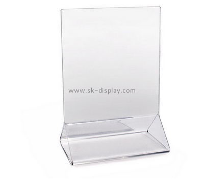 Customized table top clear acrylic sign holder BD-220