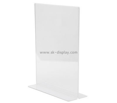 Customized clear acrylic tabletop sign holders BD-221