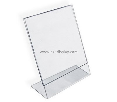 Customized clear acrylic slanted sign holders BD-229
