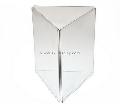 Customized acrylic 3 sided sign holder BD-254