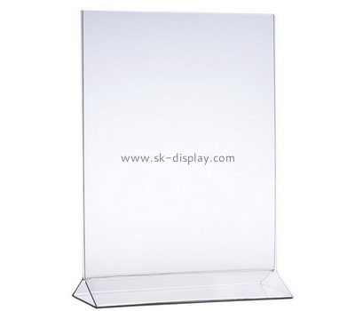 Customized clear plexiglass sign holder BD-258
