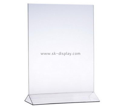 Customized clear plexiglass sign holder BD-258