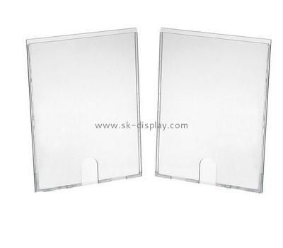 Customized clear acrylic wall mounted sign holder BD-268