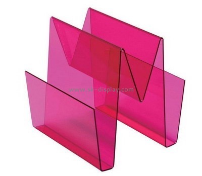 Customized red acrylic leaflet holders BD-282