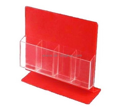 Customized red acrylic flyer holder BD-288