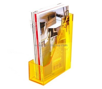 Customized clear perspex magazine holder BD-306