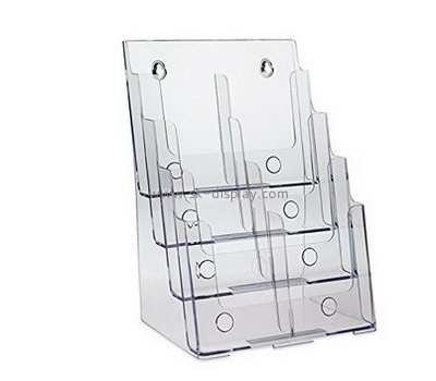 Customized clear acrylic wall mounted brochure holders BD-325