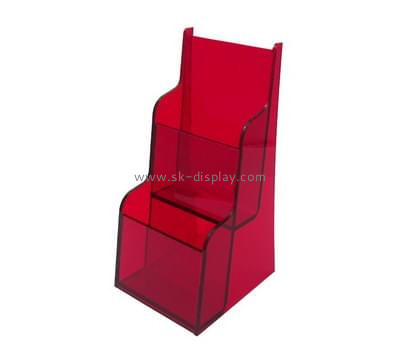 Bespoke red cheap plastic brochure holders BD-388