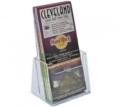 Bespoke transparent lucite landscape brochure holder BD-402