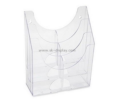 Bespoke transparent acrylic bathroom magazine holder BD-421