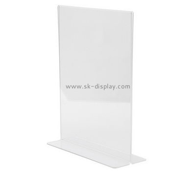 Bespoke table top transparent acrylic poster stand BD-447