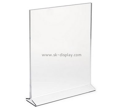 Bespoke clear acrylic counter sign holder BD-449