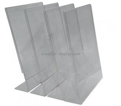 Bespoke table top slanted acrylic sign stands BD-457