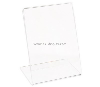 Bespoke slanted clear acrylic signs BD-459