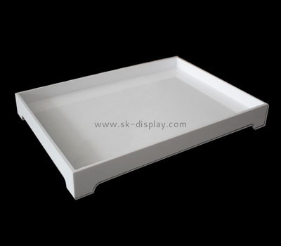 Bespoke  white plastic tray STS-009