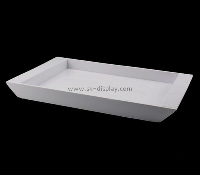 Bespoke white small acrylic tray STS-015