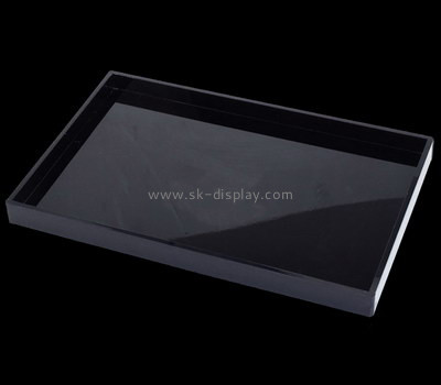 Bespoke black acrylic large serving tray STS-024