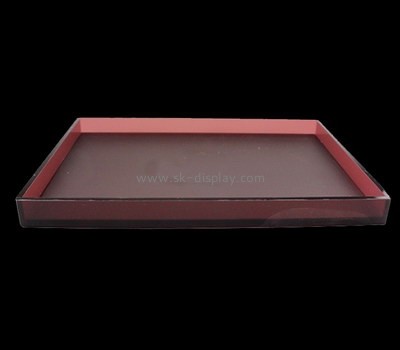 Bespoke red acrylic serving platter STS-034