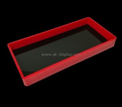Bespoke red plastic tray STS-035