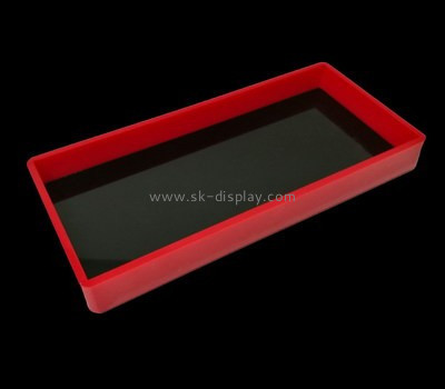 Bespoke red plastic tray STS-035