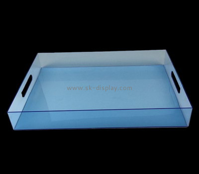 Bespoke blue acrylic large tray STS-044