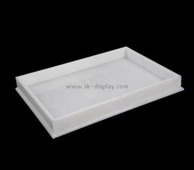 Bespoke white acrylic cheese serving tray STS-049