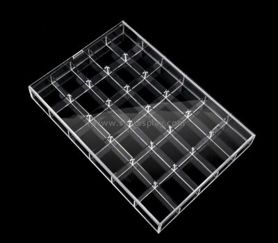 Bespoke clear acrylic divided tray STS-057