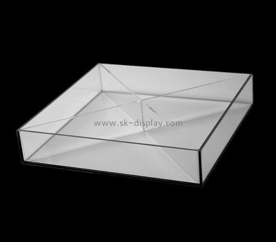 Bespoke acrylic clear tray for coffee table STS-066