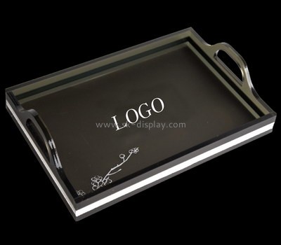 Bespoke acrylic outdoor serving tray with handles STS-088