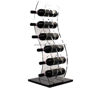 Bespoke tiered acrylic countertop wine rack WD-075