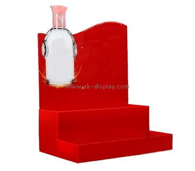 Bespoke tiered red acrylic wine holder WD-080