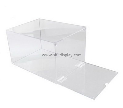 Bespoke clear acrylic box with sliding lid DBS-652