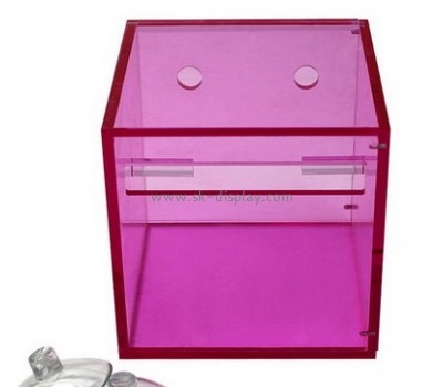 Bespoke pink acrylic square tissue box DBS-697